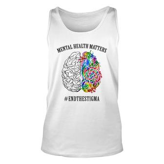 Mental Health Matters End The Stigma Unisex Tank Top | Mazezy