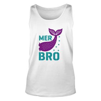 Mer Purple Bro Mermaid Matching Family Unisex Tank Top - Thegiftio