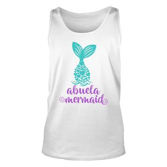 Mermaid Matching Family Abuela Mermaid Unisex Tank Top - Thegiftio UK