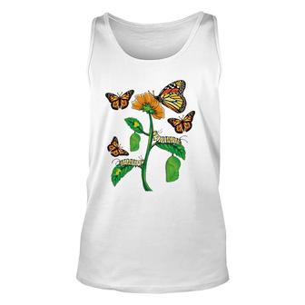 Monarch Butterfly Lover Life Cycle Metamorphosis Caterpillar Tank Top | Mazezy