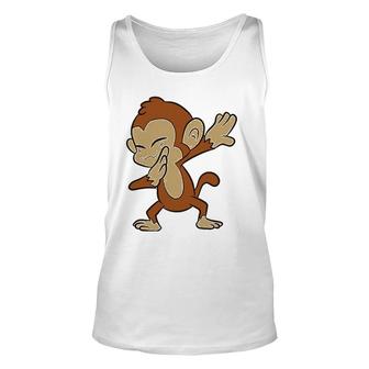 Monkey Animal Ape Funny Dabbing Monkey Unisex Tank Top | Mazezy