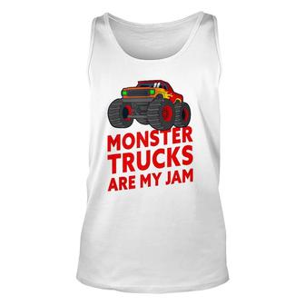 Monster Trucks Are My Jam Monster Truck Lover Unisex Tank Top | Mazezy