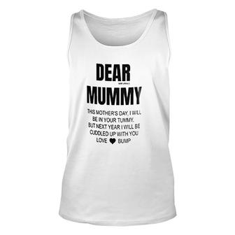 Mum To Be Gifts Happy Mothers Day Gift To Mummy From Bump Baby This Mothers Day I Will Be Cuddled With You Love Funny Coffee Mug Mothers Day Unisex Tank Top - Thegiftio UK