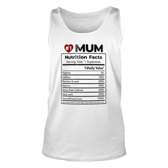 Mum To Be Mum Nutrition Facts Mug Best Mothers Day Gift Mothers Day Unisex Tank Top - Thegiftio UK