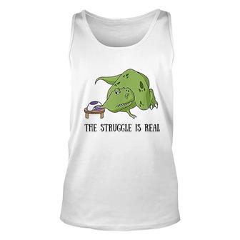 Nail Tech Shirt Tyrannosaurus Rex Drying Nails Unisex Tank Top | Mazezy