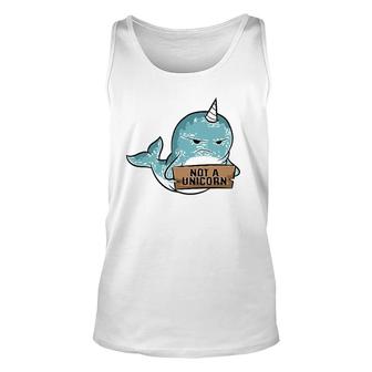 Narwhal Not A Unicorn Cute Narwhale Unisex Tank Top | Mazezy