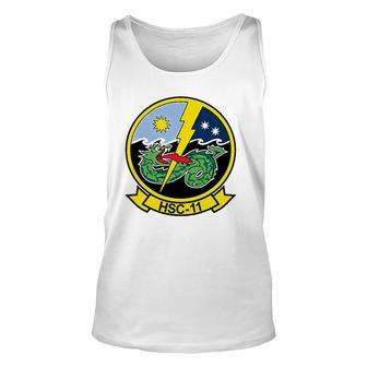 Navy Helicopter Sea Combat Squadron Hsc 11 Dragonslayers Unisex Tank Top | Mazezy