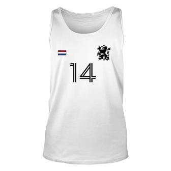 Netherlands Soccer Jersey Team Crest 14 Holland Dutch Lion Unisex Tank Top | Mazezy