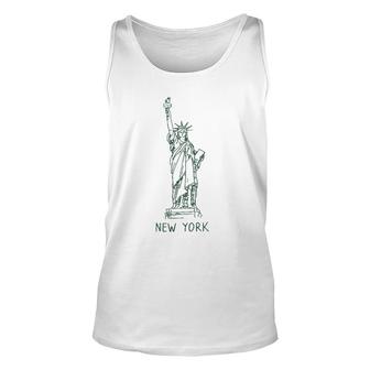 New York City Statue Of Liberty 4Th Of July Usa Unisex Tank Top | Mazezy