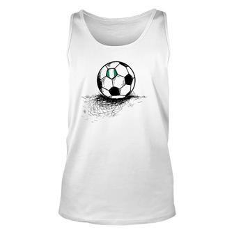 Nigeria Soccer Ball Flag - Nigerian Football Jersey Unisex Tank Top | Mazezy