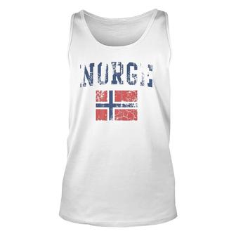 Norge Flag Norway Norwegian Home Love Family Unisex Tank Top | Mazezy
