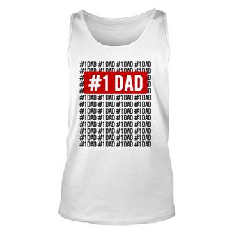 Number One Dad Apparel Number 1 Dad Unisex Tank Top | Mazezy