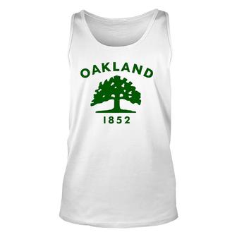 Oakland City Flag State Of California Unisex Tank Top | Mazezy