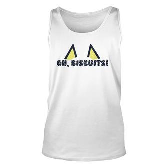 Oh Biscuits Mum Dad Kids Cartoon, Mothers Day Fathers Day Unisex Tank Top | Mazezy