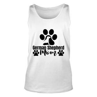 Paw Print German Shepherd Mom Dog Mom Lovers Unisex Tank Top - Thegiftio UK