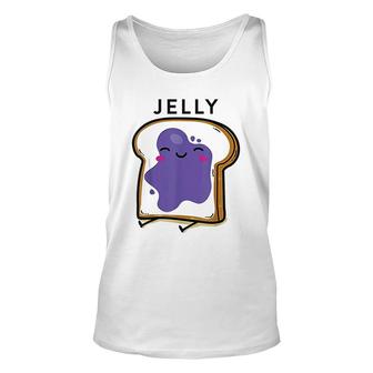 Peanut Butter And Jelly Matching Couple Unisex Tank Top | Mazezy