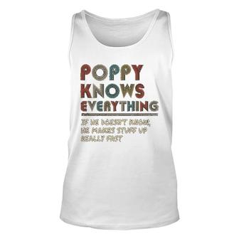Poppy Know Everything Vintage Poppy Unisex Tank Top - Thegiftio UK