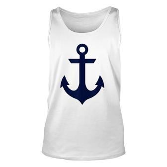 Preppy Nautical Anchor S For Women Boaters Tank Top Unisex Tank Top | Mazezy