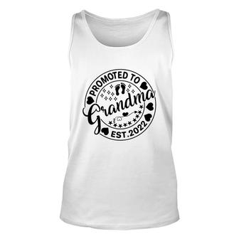 Promoted To Grandma Est 2022 Circle First Mothers Day 2022 Gift For Mom Unisex Tank Top - Thegiftio