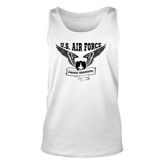 Proud Grandpa Of Us Air Force Unisex Tank Top | Mazezy