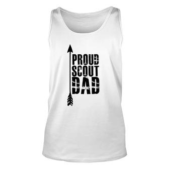 Proud Scout Dad - Parent Father Of Boy Girl Club Unisex Tank Top | Mazezy
