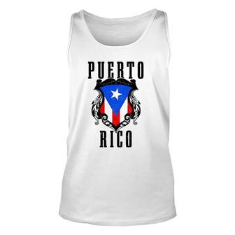 Puerto Rico Vintage Puerto Rican Flag Pride Puerto Rico Unisex Tank Top | Mazezy