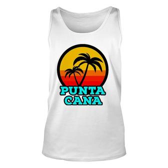 Punta Cana Dominican Republic Souvenir Beach Sunset Vacation Tank Top | Mazezy