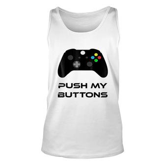 Push My Buttons Gaming Controller Unisex Tank Top - Thegiftio UK