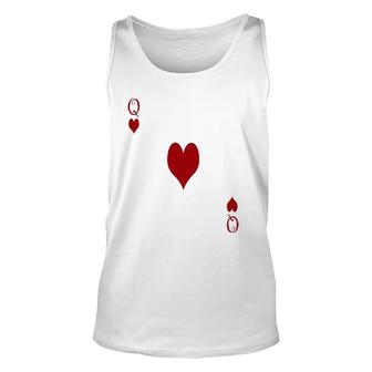 Queen Of Hearts- Easy Costumes For Women Unisex Tank Top | Mazezy AU