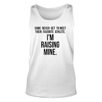 Raising My Favorite Athlete For Sports Moms & Dads Unisex Tank Top | Mazezy