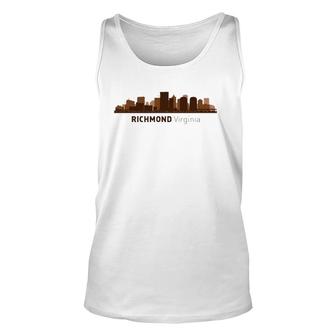 Richmond, Va City Skyline Virginia Hometown Pride Unisex Tank Top | Mazezy