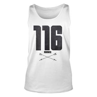 Romans 116 Unashamed Christian For Men And Women Unisex Tank Top | Mazezy