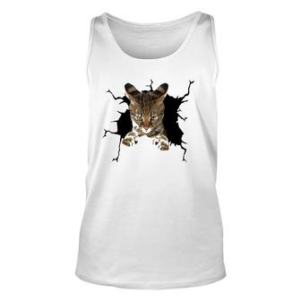 Savannah Cat Torn Cloth Kitten Unisex Tank Top | Mazezy
