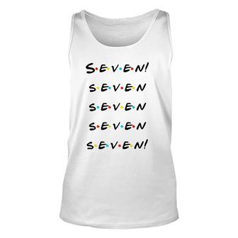 Seven Seven Seven Seven Seven Funny Unisex Tank Top | Mazezy