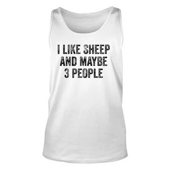 Sheep Funny Sheep Sheep Gifts Sheep Lovers Unisex Tank Top | Mazezy