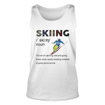 Skiing Definition Unisex Tank Top | Mazezy