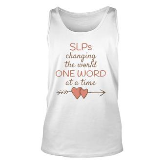 Slp Changing The World One Word At A Time Long-Sleeve Unisex Tank Top | Mazezy