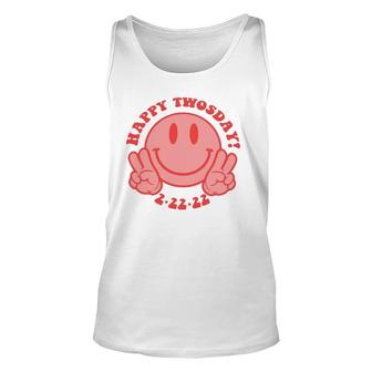 Smile Face Happy Twosday 2022 February 2Nd 2022 2-22-22 Tank Top | Mazezy