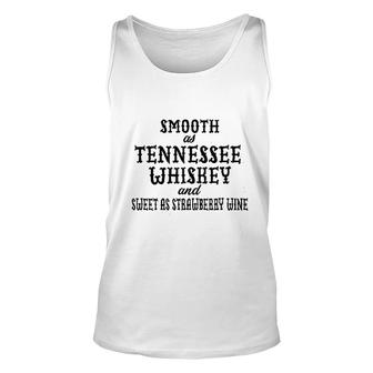 Smooth As Tennessee Whiskey Basic Gift Unisex Tank Top | Mazezy