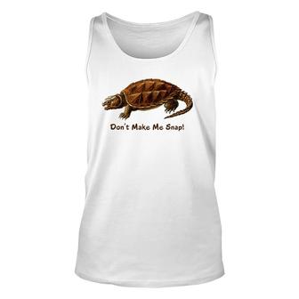 Snapping Turtle Snap Reptile Herp Nature Lover Unisex Tank Top | Mazezy