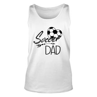Soccer Dad Ball Heart Father's Day Unisex Tank Top | Mazezy