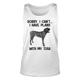 Sorry I Cant I Have Plans With My Tosa Unisex Tank Top | Mazezy