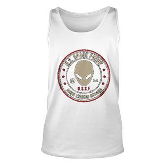 Space Force Alien Liaison Officer Gift Unisex Tank Top | Mazezy