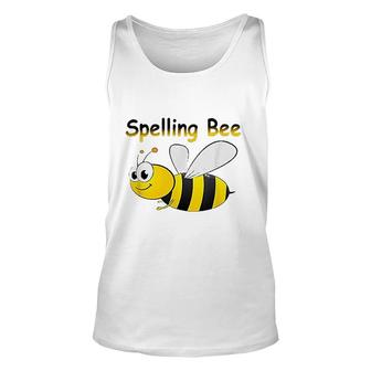 Spelling Bee Kawaii Cute Unisex Tank Top | Mazezy