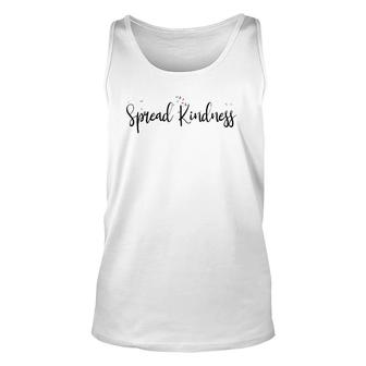 Spread Kindness Blooming Flowers Positive Message Unisex Tank Top | Mazezy