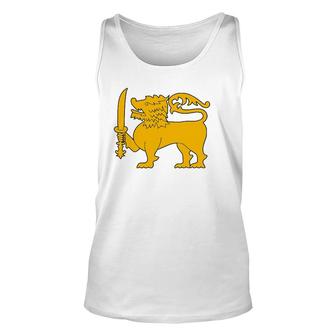 Sri Lanka Lion Flag Sinha Flag Unisex Tank Top | Mazezy
