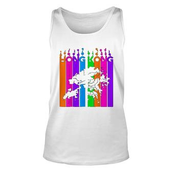 Stay Strong Hong Kong Flag Unisex Tank Top | Mazezy