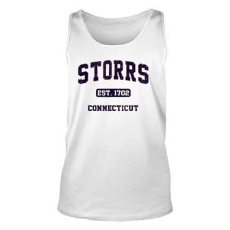 Storrs Connecticut Ct Vintage Athletic Style Gift Unisex Tank Top | Mazezy