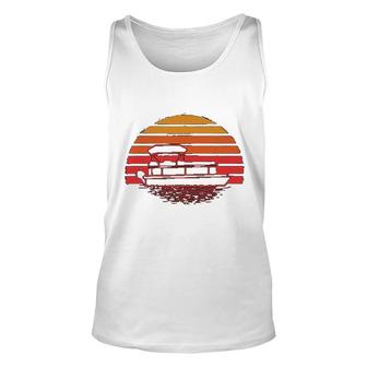 Sunset Boat Unisex Tank Top | Mazezy