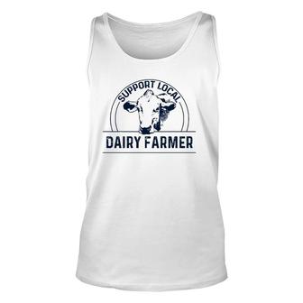 Support Local Dairy Farmer Unisex Tank Top | Mazezy